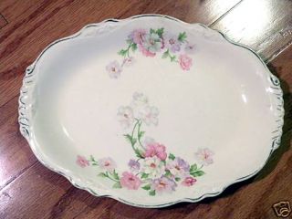  Vintage Pre 1950s Serving Plate with Flower Design
