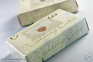 100 Luxury Designer Ivory Cream Gold Wedding Cake Boxes