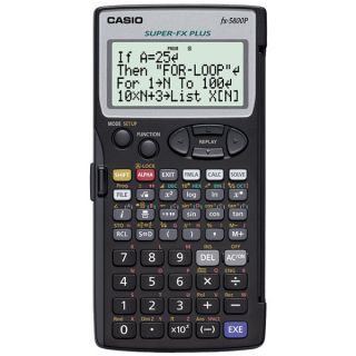 Casio FX 5800P Programmable Scientific Calculators Program Fraction 