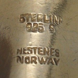 Butterfly Pin Vintage Sterling Silver Enamel Hestenes Norway