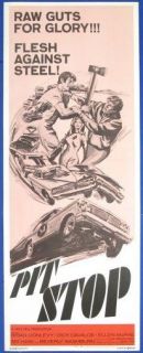 Pit Stop 14x36 Movie Poster Cars Ellen Burstyn 1969