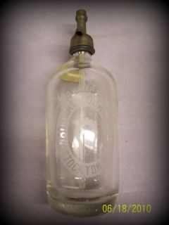 Vintage Antique Wm s Hall Beverage Co Excelsior Water Seltzer Bottle 
