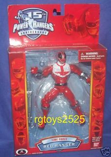 Power Rangers Time Force Red Ranger New 15th Anniversar