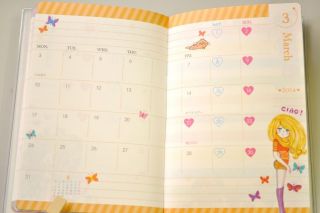 2013 Ado Mizumori Schedule Book Monthly Pocket Planner Agenda Diary 