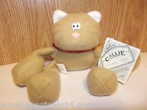 Vintage 80s Sewn Toy Callie The Cat Plush