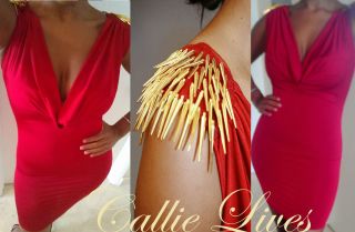   Cowl Plunge Bodycon Stretch Wiggle Tight Dress s 4 Callielives
