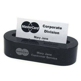 Engraved Marble Business Card Holder for Desk Office