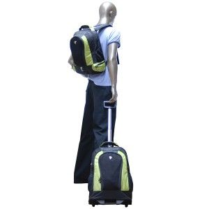 CalPak RBP016 Diplomat 21 Rolling Backpack /w 17 Detachable Backpack 