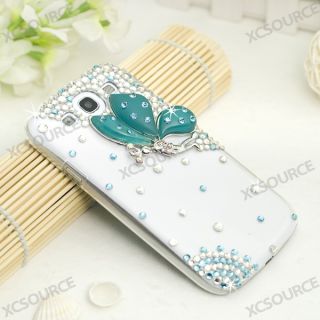 Handmade 3D butterfly Bling hard Case for Samsung Galaxy S3 III I9300 