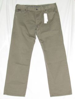 Calvin Klein Jeans New $59 50 Khaki Military Green Classic Fit Pants 