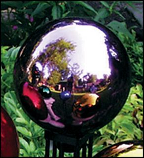   RSR8103 10 Mauve Mirrored Glass Garden Gazing Ball Globe