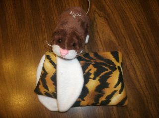  Zhu Zhu Pets Hamster Sleeping Bag Pillow Tiger