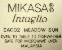 Mikasa China Meadow Sun CAC02 Chop Plate Round Platter