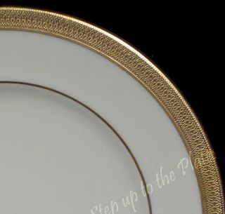 Lenox China Lowell Salad Plate s 8 3 8 Gold Encrusted Gold Backstamp 