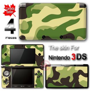 Camouflage Skin Vinyl Sticker Cover for Nintendo 3DS