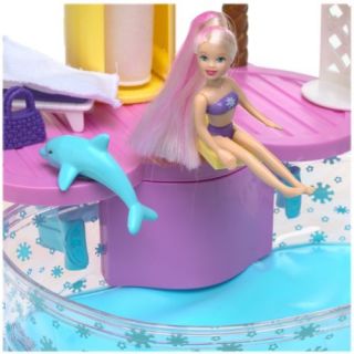Polly Pocket Doll Fashion Pool Party Swimming Toy Set