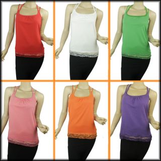 Hot Spaghetti Straps Cotton Camis Tops 7Colors N180 s M