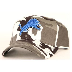 Detroit Lions Winter Camouflage Camo Baseball Cap Hat NFL