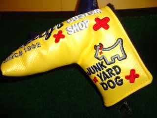 SCOTTY CAMERON PUTTER COVER JUNK YARD DOG SERIES BRIGHT YELLOW BRAND 
