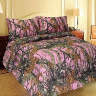   CAMO COMFORTER AND SHEET SET QUEEN 7 pc BED IN BAG SET CAMOUFLAGE