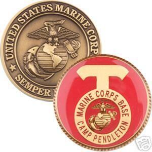 Camp Pendleton Marine Corps Base Challenge Coin USMC