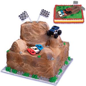   Jam Truck 4x4 Birthday Party Cake Decoration Topper Set Kit