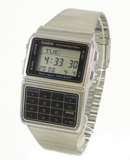 Genuine Casio Databank Silver Calculator 5 Alarms Telememo Watch 