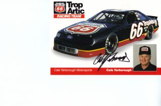 Signed 1991 66 Cale Yarborough Phillips 66 NASCAR Winston Cup Racing 