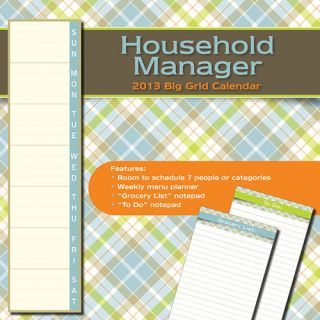 Household Manager 2013 Wall Calendar