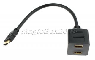   kvm switch x 1 hdmi male to 2x hdmi female y splitter adapter cable