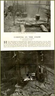 pg 1904 illustrated article on camping in the snow