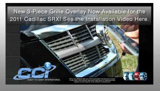 Cadillac SRX Chrome Grille Overlay 3 Piece Kit Iwcgi 106 Trim 2011 