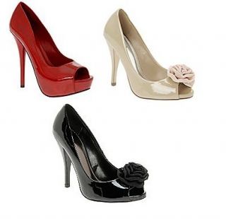 Call It Spring Cyprienne or Bluff Pump in Red Black or Natural Brand 