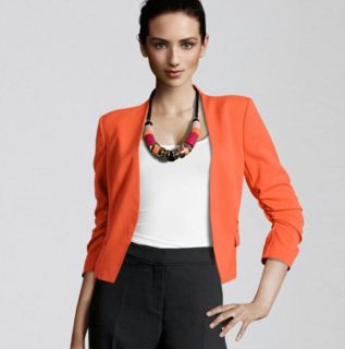 New Womens European Fashion Candy Color Significant Skinny Slim Coat 