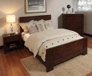 SOLID WOOD CAL KING BED FREE LOCAL DELIVERY POTTERY BARN STYLE RUSTIC 