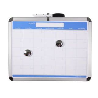Magnetic Dry Erase Calendar Board 11”x14” with Marker Magnets 3M 