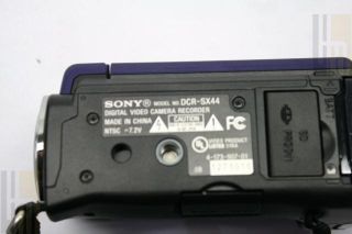   Handycam DCR SX44 4GB FLASH SD/SDHC 2.7LCD Camcorder Blue   80003209