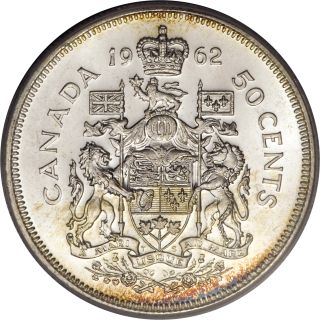 1957 Canadian Half Dollar 80 Silver Coin