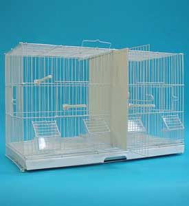 Canary Finch Flight Aviary Breeder Cage 24x10x15 Removable Divider 