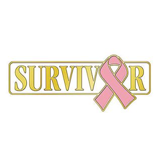 Breast Cancer Awareness Survivor Pink Ribbon Lapel Pin New