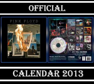Pink Floyd Official Calendar 2013 Free Pink Floyd Keyring