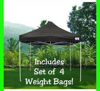 New EZ Pop Up Canopy 10 x 10 Shelter Fair Tent Black