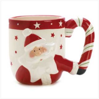 25 Holiday Xmas Candy Cane Santa Claus Coffee Tea Mugs