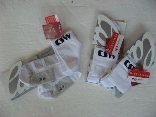 New Three 3 Pairs Campagnolo Sportswear Meryl Carbon Socks White 