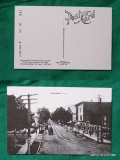 Canisteo NY New York Main Street Repo Vintage Postcard