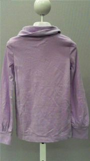 Basic Editions Girls 4 5 Cotton Turtleneck Sweater Light Purple Solid 