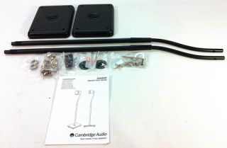 Cambridge Audio Minx Adjustable Floor Stands Black Pair 1656 Speaker 