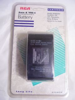 RCA VHS C 8mm Rechargeable Camcorder Battery Model AV8M3W GE JVC Sony 