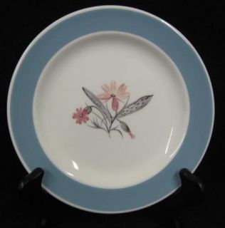 Susie Cooper Pink Campion Bread Plate s Blue Band