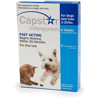 Novartis Capstar Flea Treatment for Dogs Cats 2 25 lbs 6 Tablets